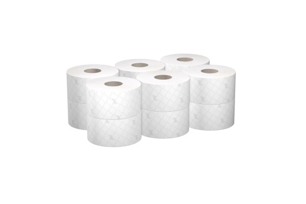 Kimberly-Clark - Papier toaletowy z centralnym odwijaniem Scott Control 8591, 12 białych rolek