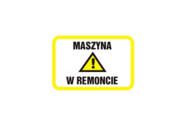 Tablica - Maszyna w remoncie
