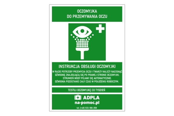 Instrukcja obsługi oczomyjki