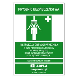 Instrukcja obsługi prysznica