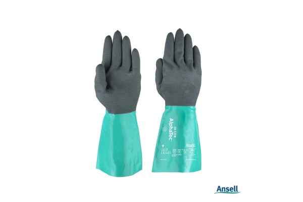 Rękawice chemiczne z dobrym chwytem Ansell AlphaTec 58-535