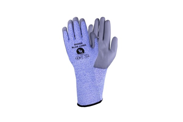 Rękawice antyprzecięciowe TK SHARK BLUE LONG