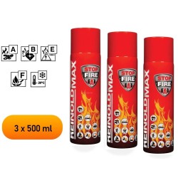 Spray gaśniczy 500 ml (3 szt) - gasi tłuszcze jadalne